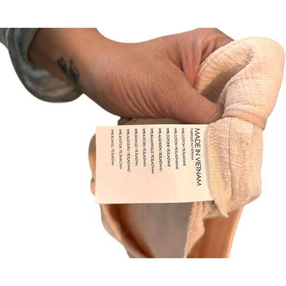 Club Monaco Peach Pink Texutred Straight Leg Pants Size 0 Trouser Dress Pants - Picture 10 of 10